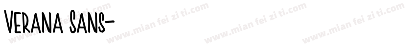 Verana Sans字体转换
